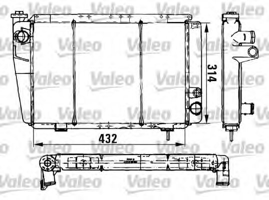 VALEO 961709 Radiator, engine cooling